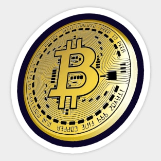 Bitcoin Digital Crypto Currency Sticker
